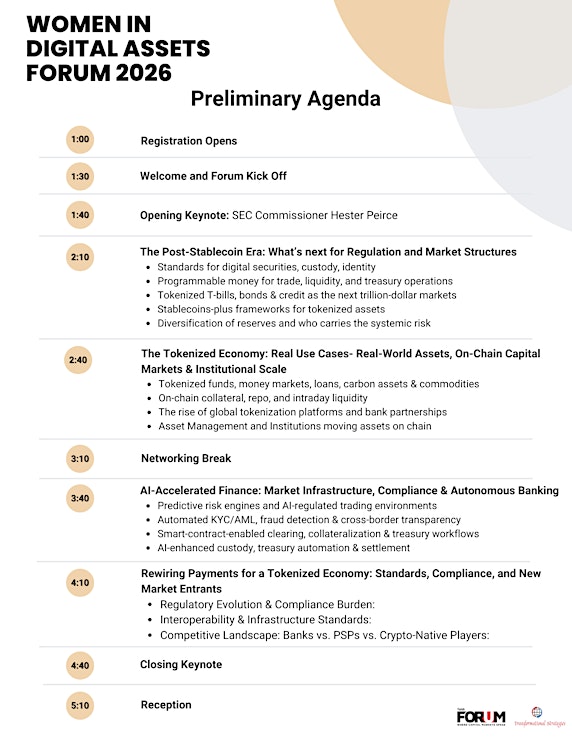 Women in Digital Assets Forum  2026 - ChainWireNOW Events