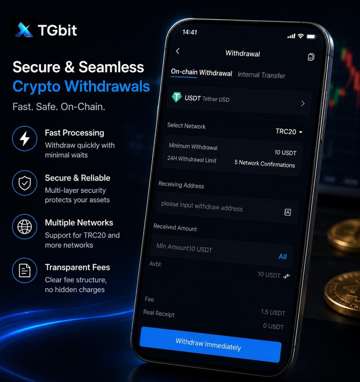 TGbit Withdrawal Review How Fast Are Crypto Withdrawals