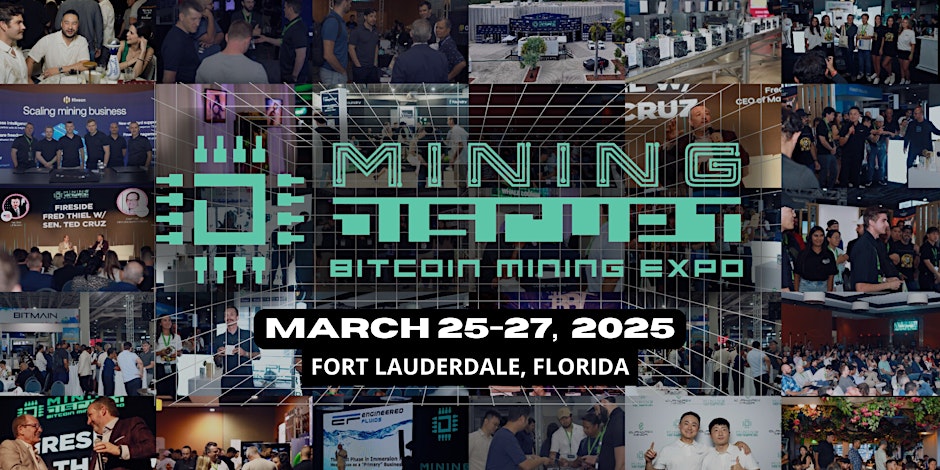 Mining Disrupt Conference 2025 Fort Lauderdale, Florida ChainWireNOW Events